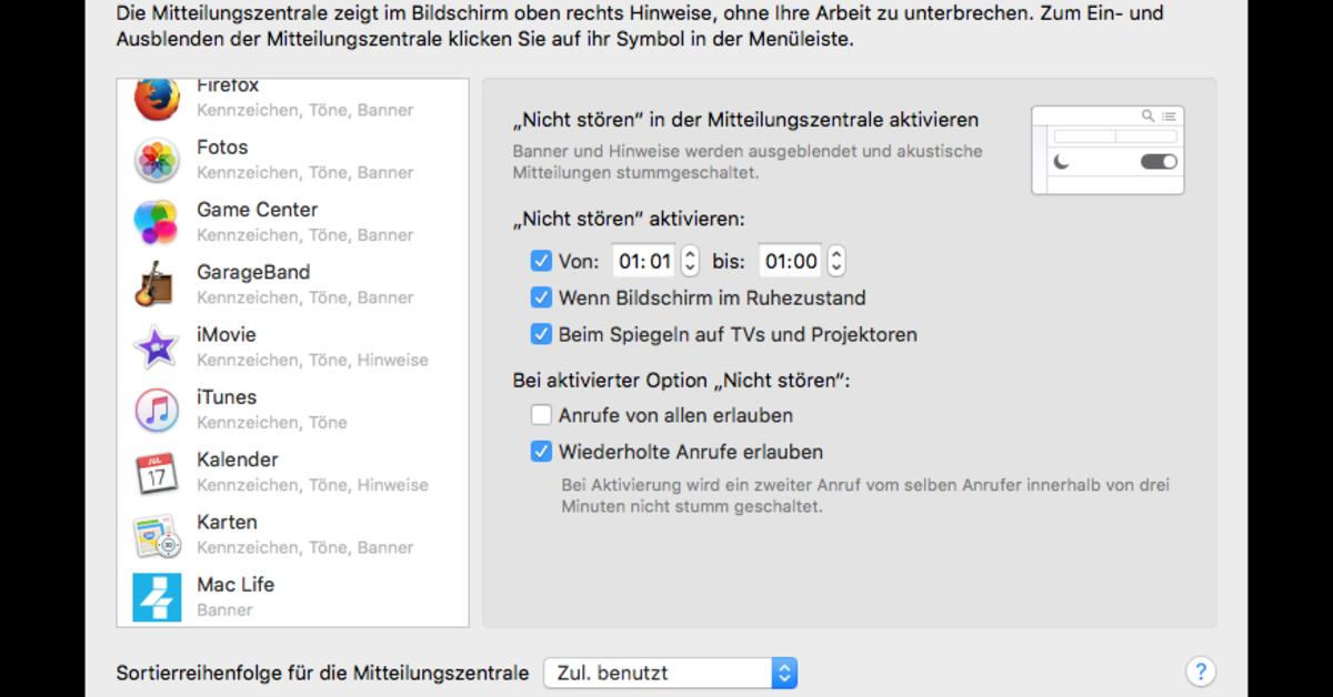 Mitteilungen am Mac vorübergehend deaktivieren - So geht's | Mac Life