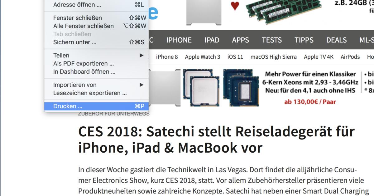 PDF aus Webseite am Mac erstellen - So geht's | Mac Life