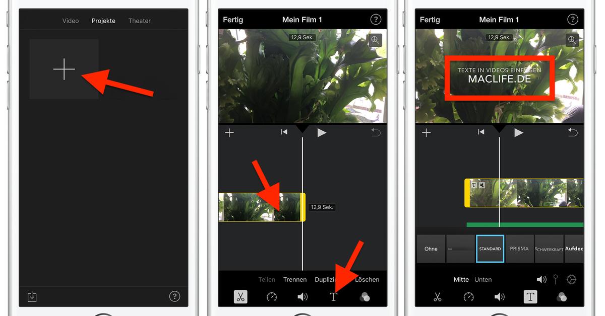 Texte In Videos In Imovie Am Iphone Einfugen So Geht S Mac Life