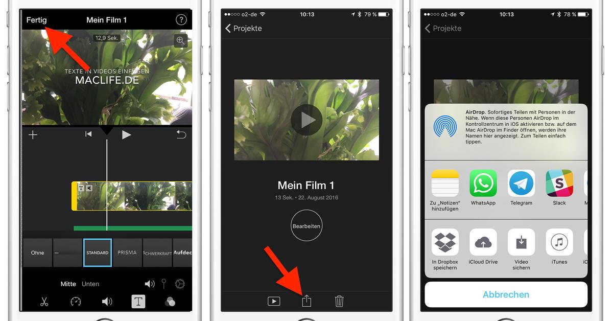 Texte In Videos In Imovie Am Iphone Einfugen So Geht S Mac Life