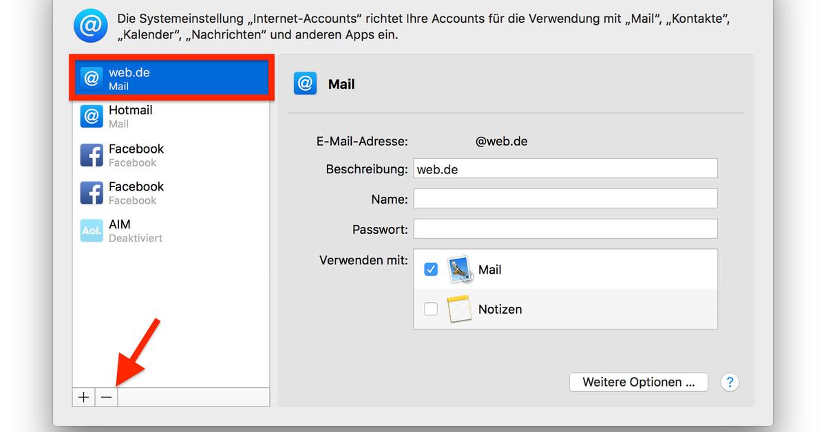 E Mail Konto Aus Mail Am Mac Entfernen So Geht S Mac Life