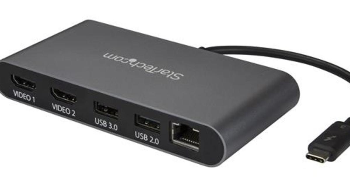 Neue DisplayPort und HDMI- Thunderbolt-3-Docking-Stationen im ...