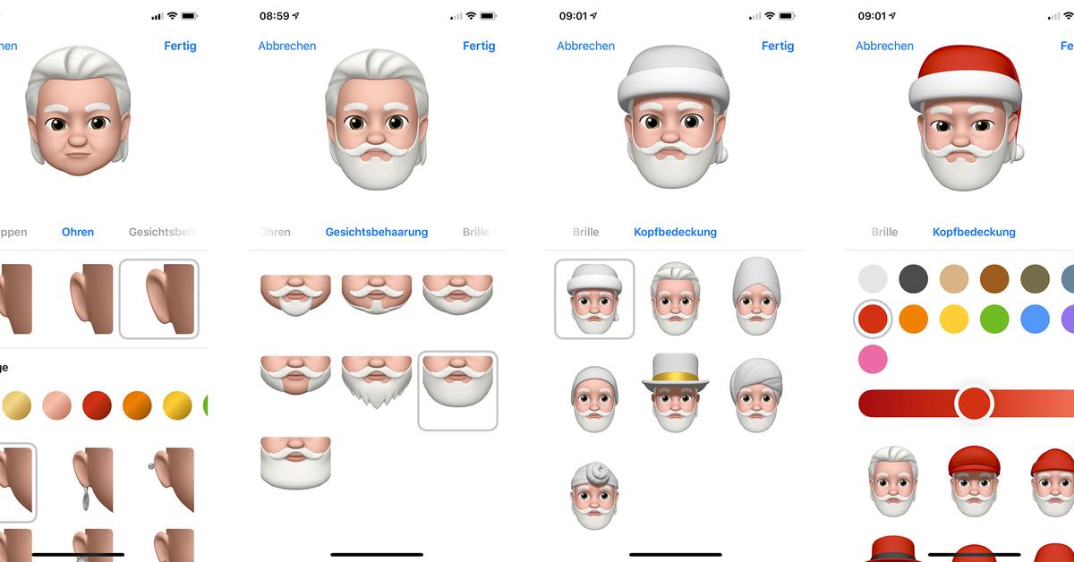 Weihnachtsgrüße mit iMessage verschicken: So wird dein Memoji zum