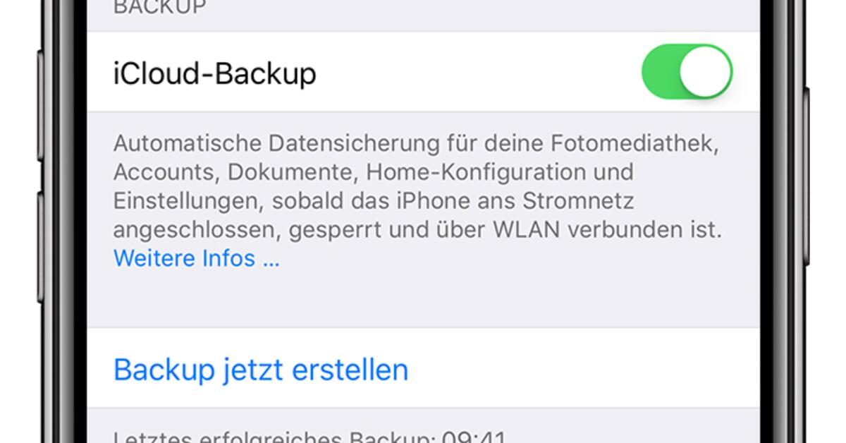 Neues IPhone So Funktioniert s Mit Dem ICloud Backup Mac Life