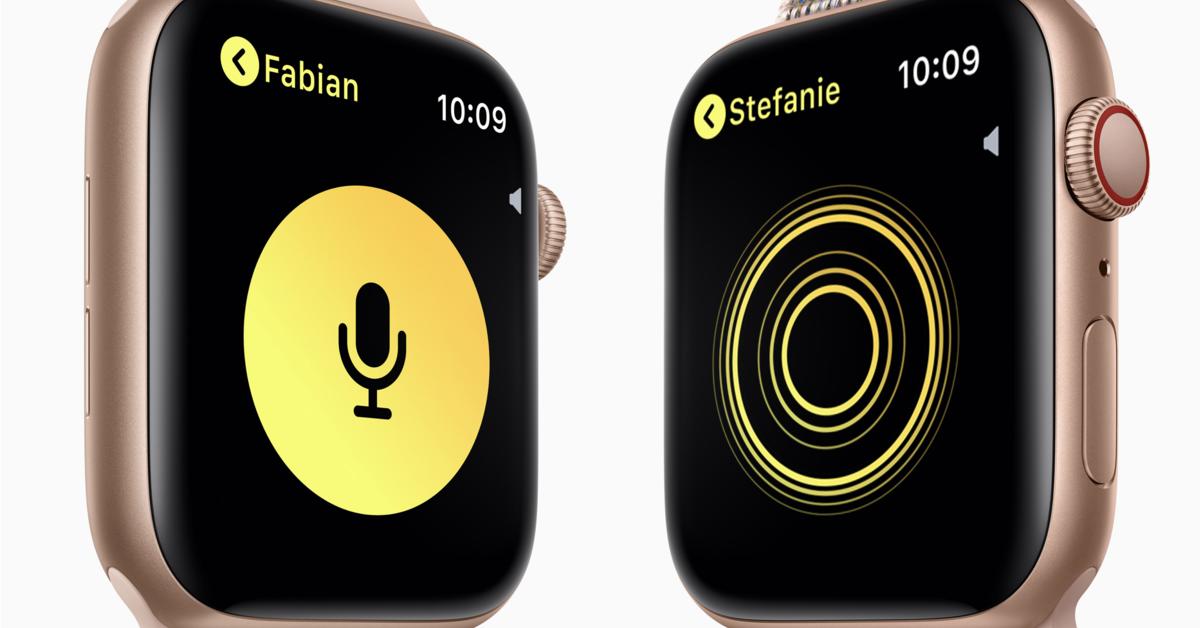 what is the walkie talkie feature on apple watch