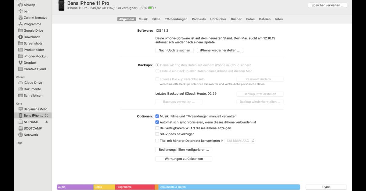 So synchronisieren Sie Ihr iPhone oder iPad ohne iTunes mit Ihrem Mac Mac Life