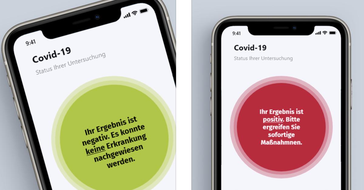 Positives Testergebnis Corona App / Positives Testergebnis ...
