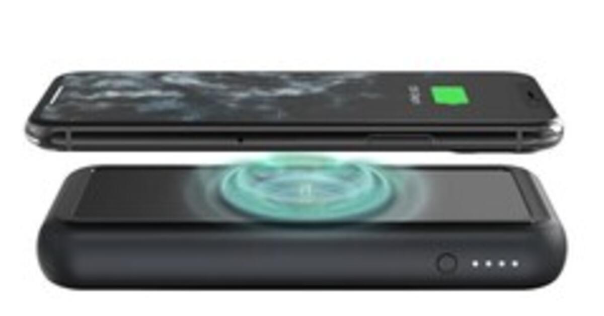 Powerbank Mopie Powerstation Wireless XL lädt über USBC und Qi und wird per Lightning