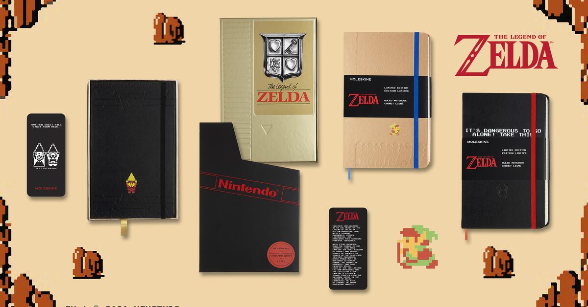 „The Legend of Zelda“ Limitierte MoleskineNotizbücher im Pixellook