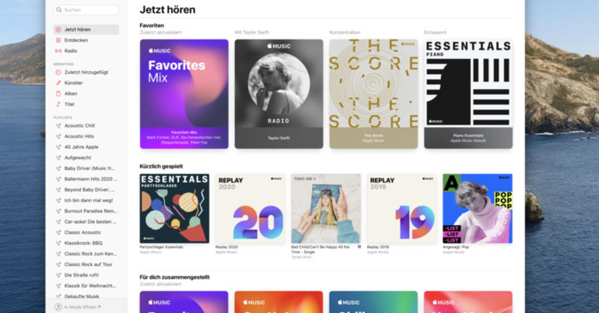 Apple Music di aplikasi asli untuk macOS 12.2 juga