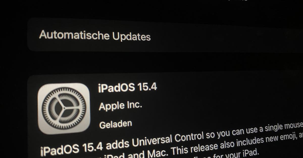 iPads now get iPadOS 15.4