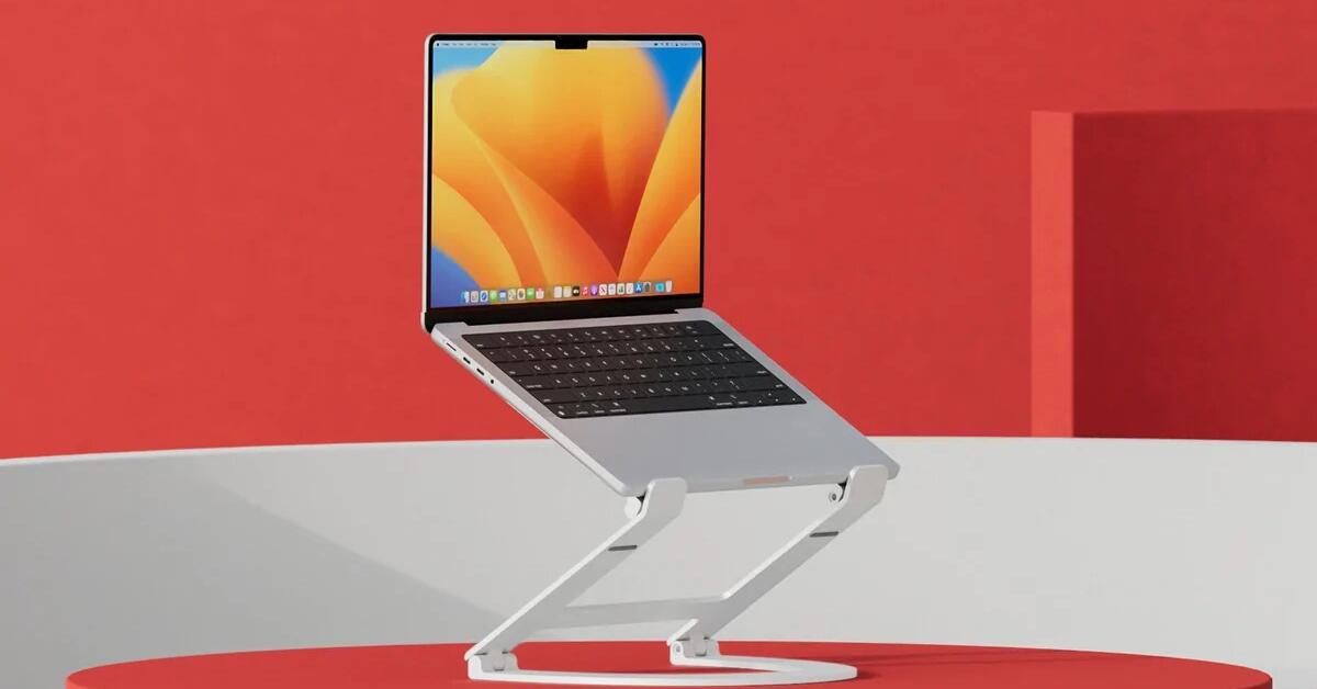 A la altura de los ojos: soporte para portátil para un trabajo cómodo