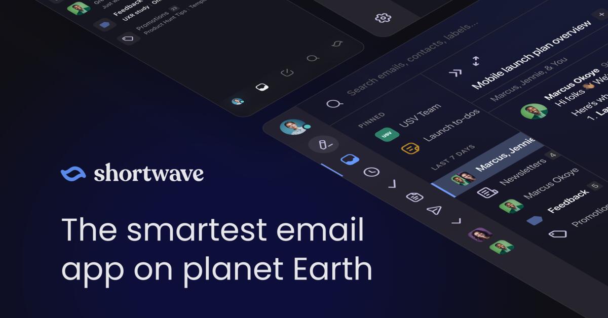 Shortwave EMailApp mit AIFunktionen in neuer Version für iPhone