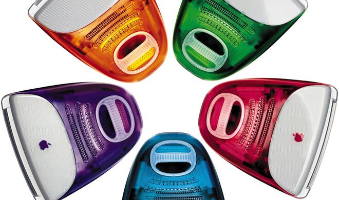 Damals noch kunterbunt: Der iMac