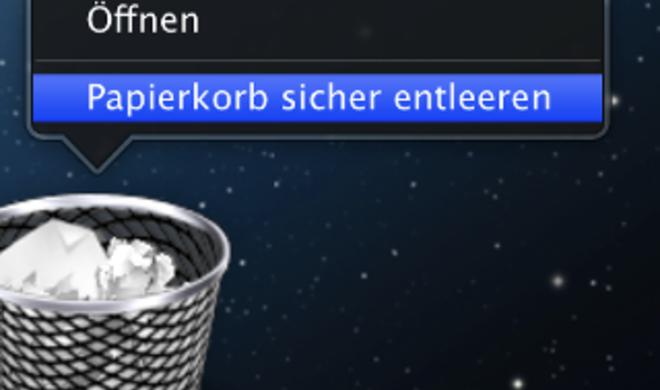 Os X So Erzwingen Sie Die Entleerung Des Papierkorbs Im Finder Mac Life