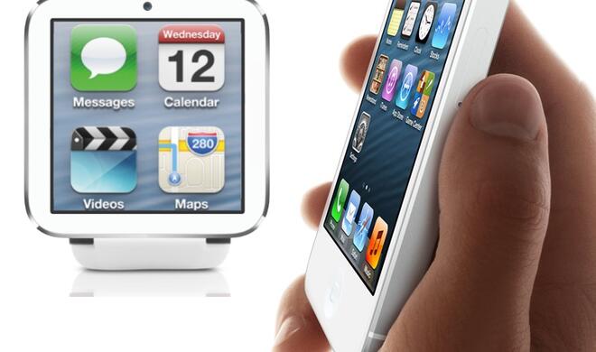 Wie unabhängig wird die iWatch vom iPhone? Ein frühes Konzeptbild.