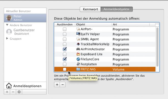 Wählen Sie gezielt Dateien für die Sicherung aus und lassen Sie arRsync diese in einem Rutsch sichern.