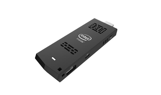 Intels Computer Stick ist in etwa so groß wie ein Smartphone und wird via HDMI an den Fernseher angeschlossen