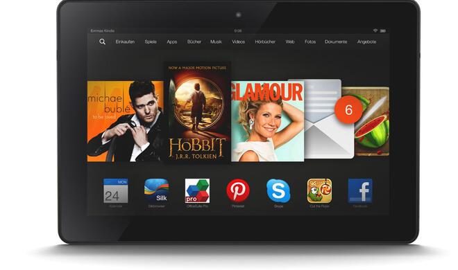 Amazons Kindle Fire HDX gibt es in verschiedenen Bildschirmgrößen. Und das Tablet ist überaus günstig zu erwerben.