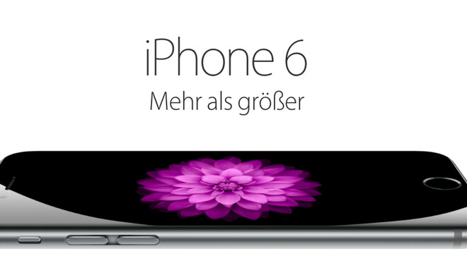 Das iPhone 6 - größer als sein Vorgänger, aber immer noch der kleine Bruder