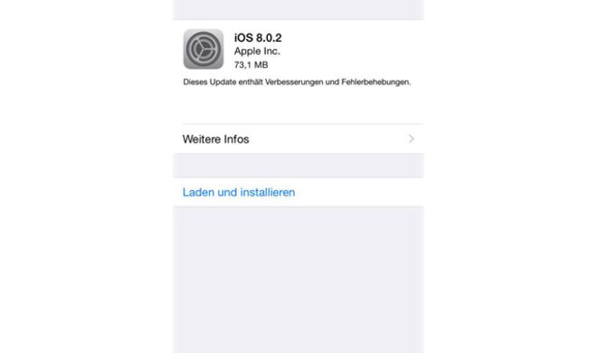 iOS 8.0.2 ersetzt iOS 8.0.1 und behebt damit verbundene Probleme