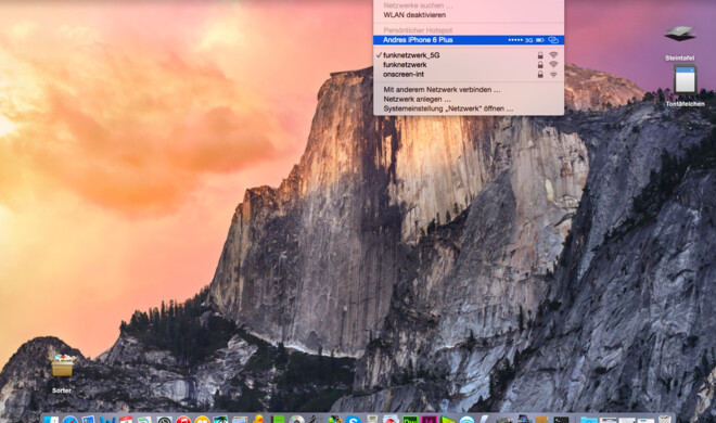 Mobiler Hotspot unter OS X 