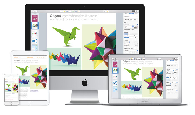 iWork: Apple liefert Update für OS X 10.10 Yosemite und iOS 8