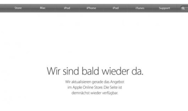 Der Apple-Online-Store ist schon wieder offline - und das, obwohl alle Produkte eigentlich schon ihren Platz eingenommen haben ... kommt da eventuell noch eine Überraschung nach?