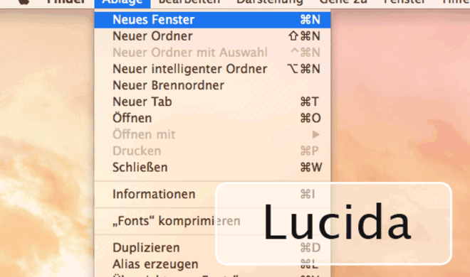 Beliebte System-Schrift per Lucida Grande per Trick zurückholen