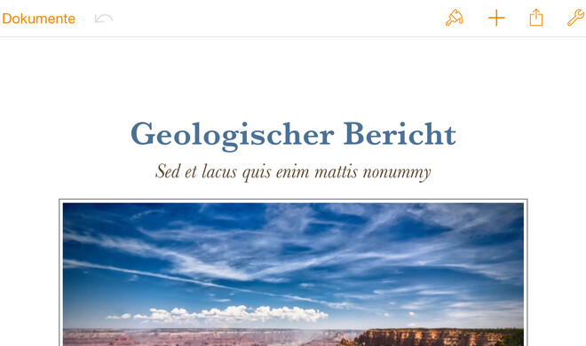 Apple Pages ist ein vollwertiger Texteditor und auch auf dem iPad eine Empfehlung wert, wie alle Teile von Apples Office-Suite.