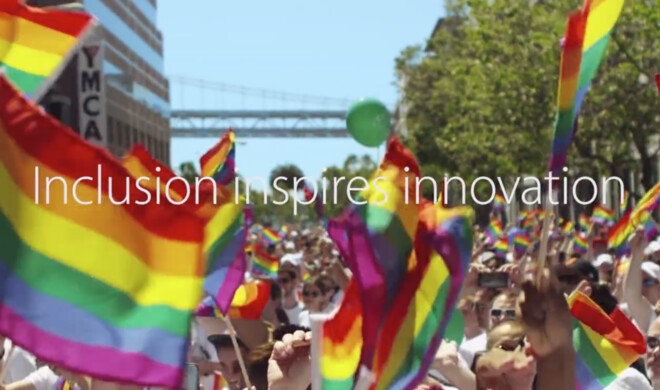 Apple-Mitarbeiter gehen für Inklusion auf die Straße