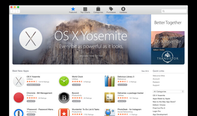 Apple hat seinen Mac App Store überarbeitet