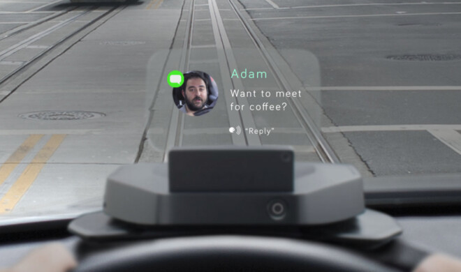 Navdy im Einsatz. So kann die Zukunft der iPhone-Integration ins Auto gerne kommen!