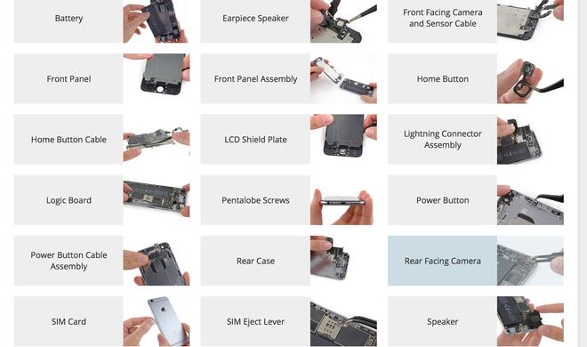 iFixit-Reparaturanleitungen für das iPhone 6/ 6 Plus