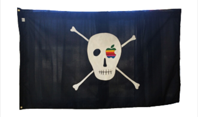 Die Macintosh-Piratenflagge in Susan Kares Online-Store
