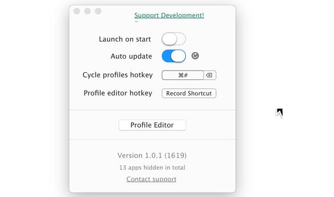 Hocus Pocus Einstellungen