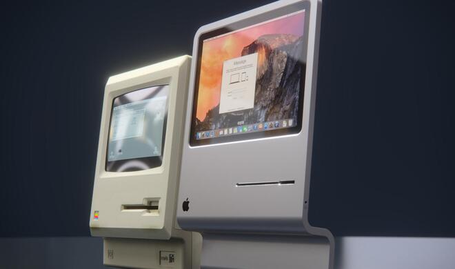 Der Macintosh 2015 ähnelt dem Original