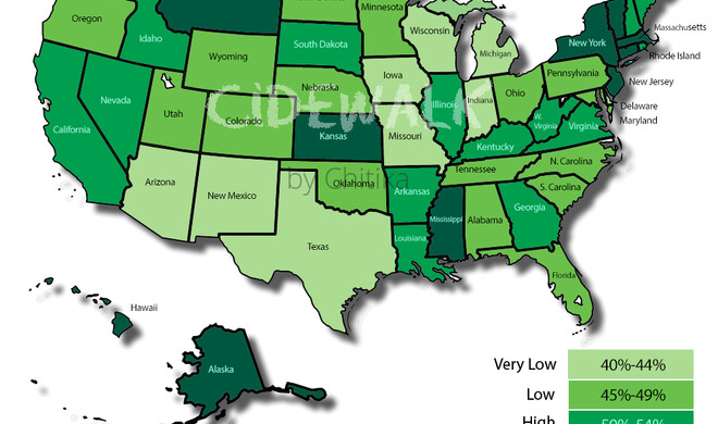 iPhone-Anteil pro US-Staat