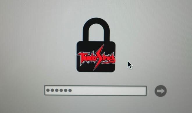 Der über Thunderstrike infizierte Rechner