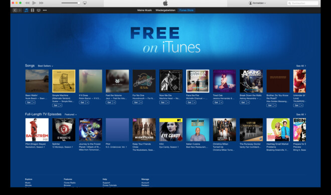 In den USA schon verfügbar, ein Deutschland-Start steht noch aus: Neue iTunes-Rubrik „Free on iTunes“