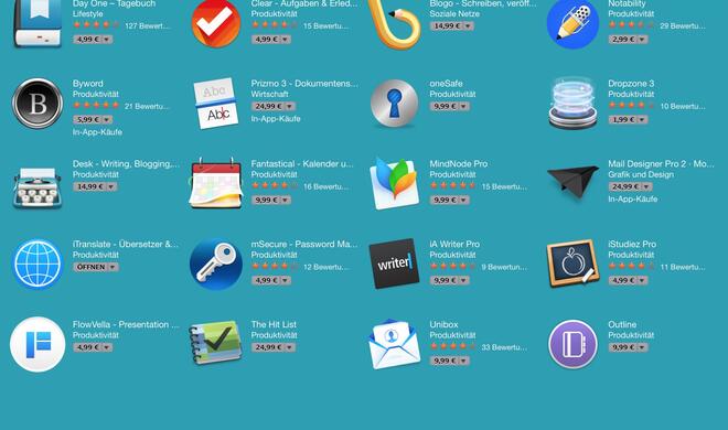 Produktiv-Apps für OS X