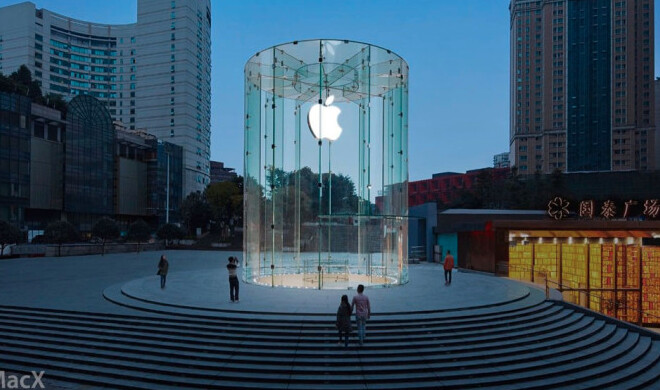 Die Website MacX veröffentlichte erste Fotos des neuen Apple Stores in Chongqing, China.