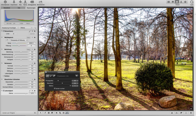 Mit Aperture stehen viel Profi-Werkzeuge zur Verfügung