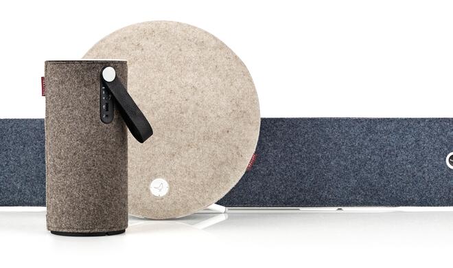 Schicke Wollpullis für die Lautsprechermodelle ZIPP, LOOP und DIVA