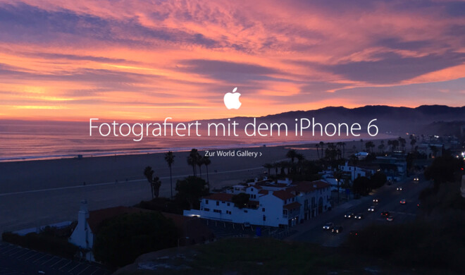 Apple hat seine Kampagne „Fotografiert mit dem iPhone 6“ nun auch auf Anzeigen in Zeitschriften und riesige Werbebanner ausgeweitet.