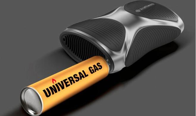 Akku-Pack über Feuerzeuggas laden ...