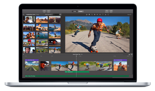 Force Touch gibt nun haptisches Feedback in iMovie. 