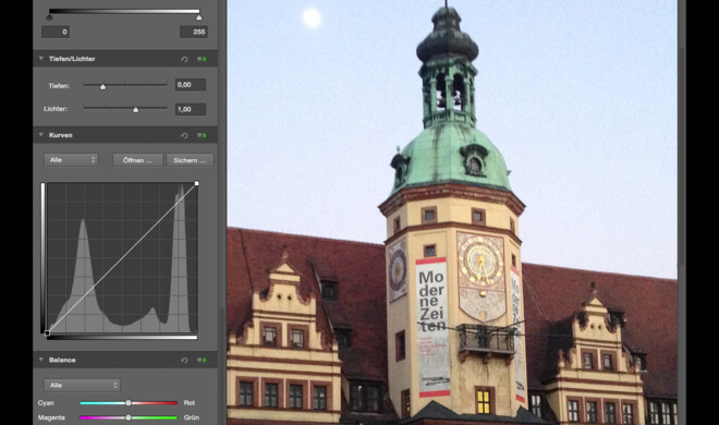 Bondestruktive Bildverarbeitung in GraphicConverter 9