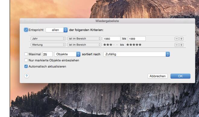 Wiedergabeliste erstellen
