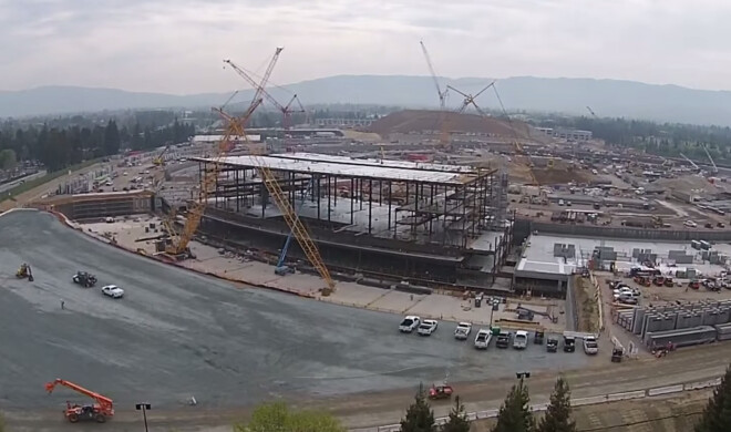 Die Bauarbeiten an Apples neuem Hauptquartier, dem Apple Campus 2, kommen voran